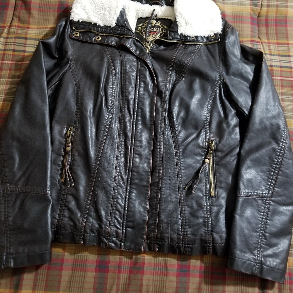 Ladies Big Chill leather Jacket size M.